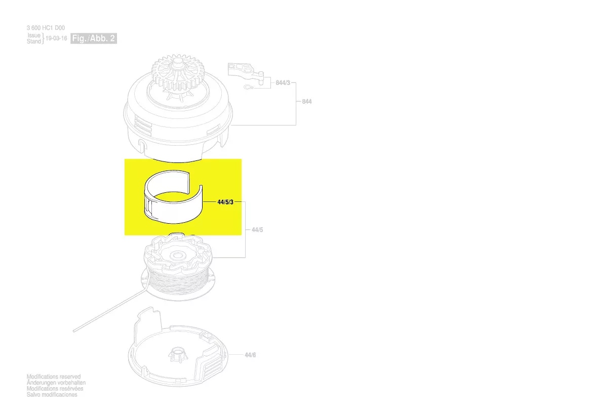 Manchon bobine fil réf. 1 600 A02 5TN Bosch